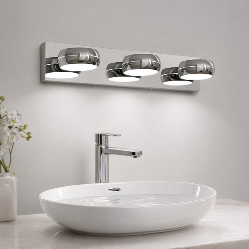 Modern chrome led vanity - chrome,